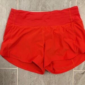 lululemon athletica Red Athletic Shorts